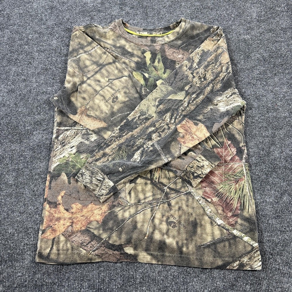 Mossy Oak Shirt Mens 2XL Camouflage Long Sleeve Hunting Camo Tee Tagless